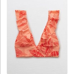 Serie Ruffle Longline Bikini Top